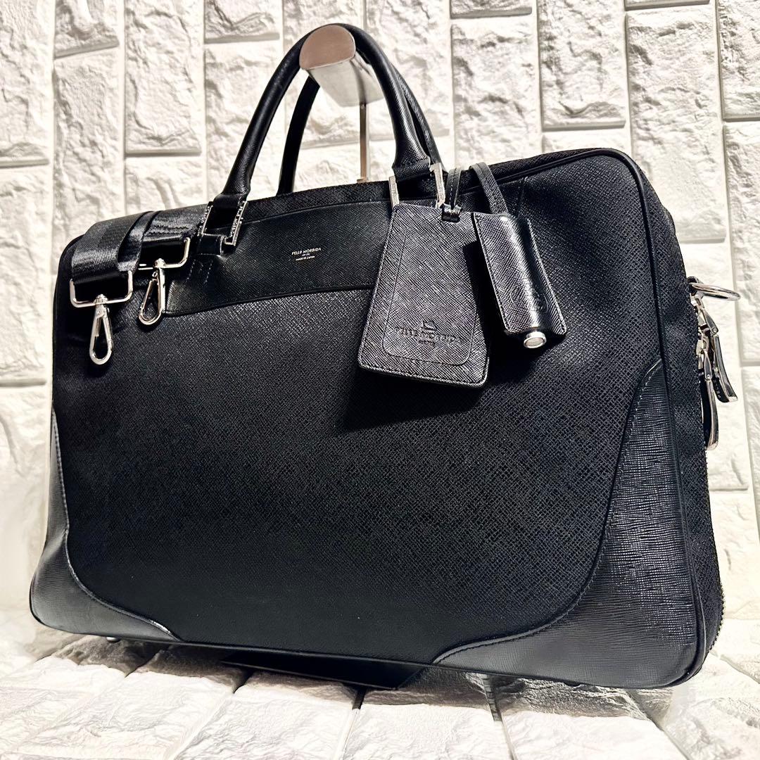 ✨️極美品 ペッレモルビダ ビジネスバッグ ブラック レザー 2way A4収納◎