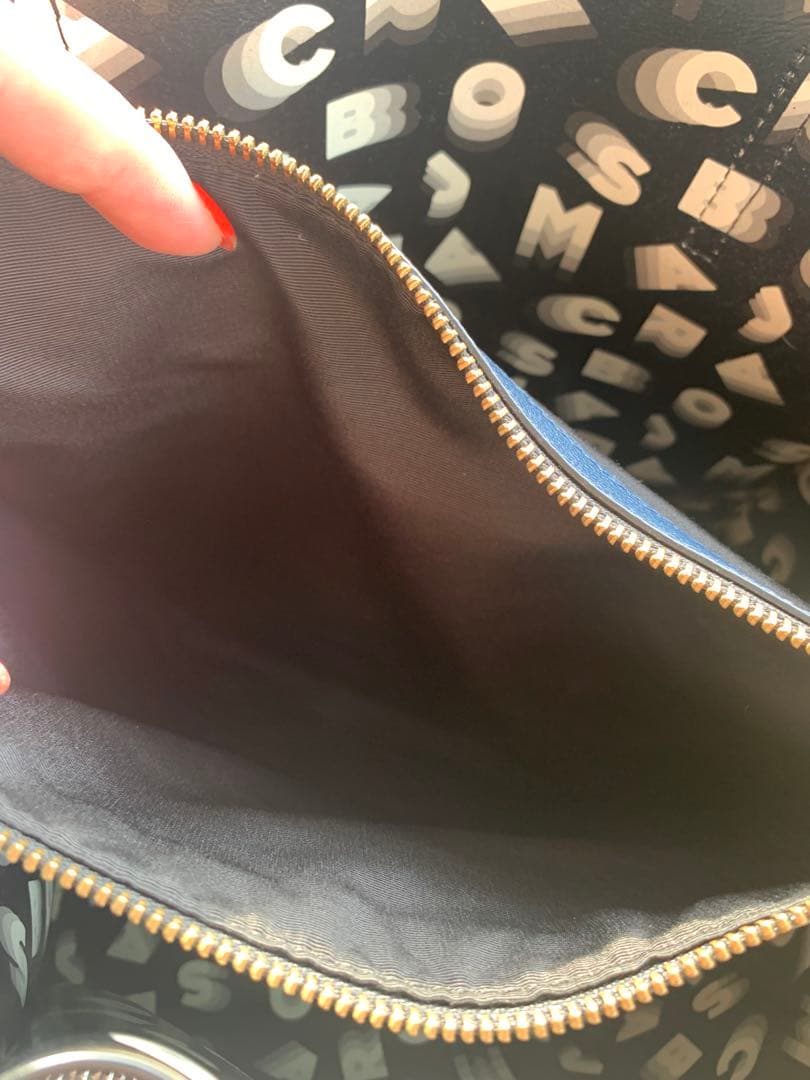 美品MARC JACOBS ネイビー トートバッグ　軽い　ほぼ未使用