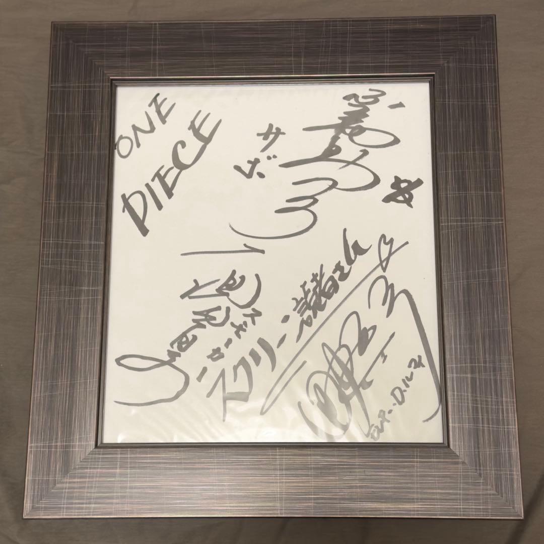 ワンピース スタンピード 声優 3名 直筆サイン色紙