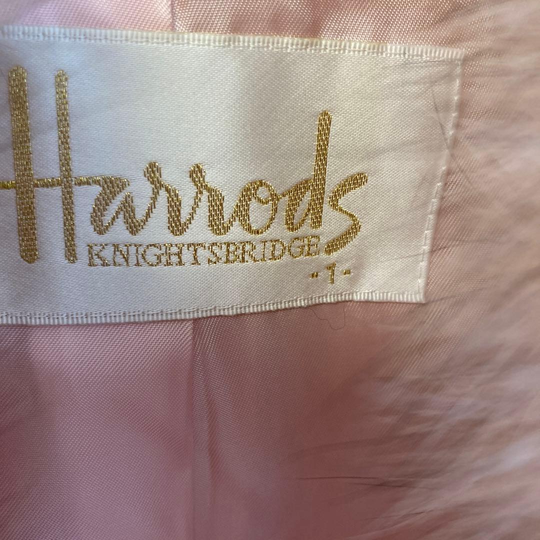 ハロッズ　フォックスファーウールコート