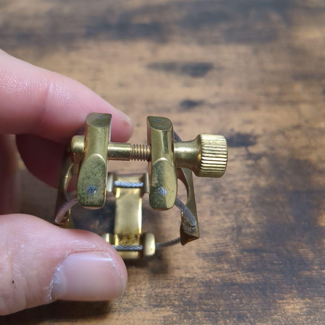 K plume テナーサックス　ラバー用リガチャー　ブラス