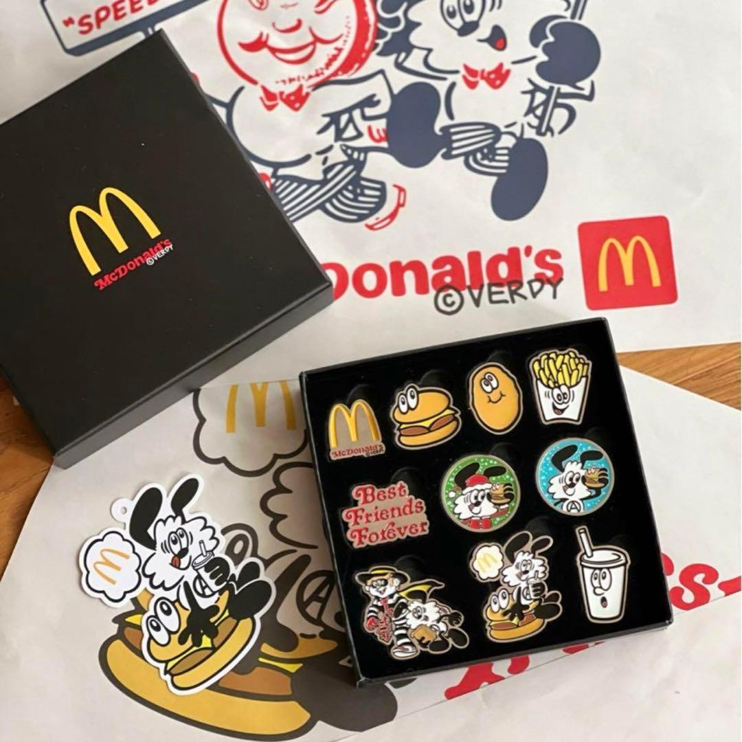 VERDY McDonald マクドナルド コラボ ピンバッジ　海外限定  新品