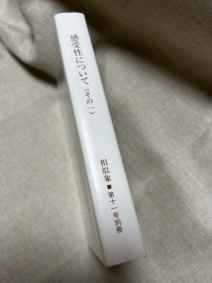感受性について（その一） 相似象学会誌　相似象　第十一号別冊　絶版‼️希少本‼️