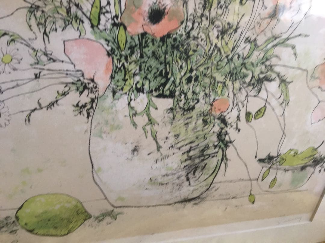 期間限定値下げ　ジャン　ジャンセン リトグラフ ひなげし　激レア