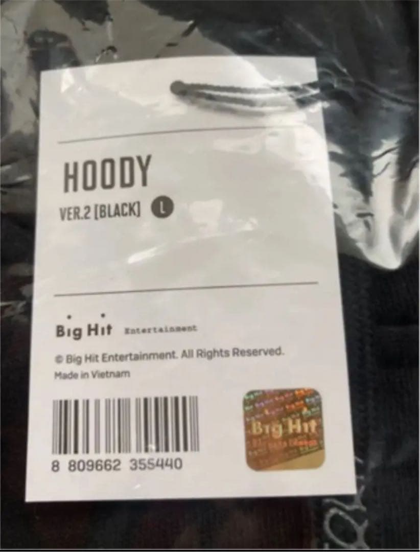 BTS HOODY 限定　　L size BLACK
