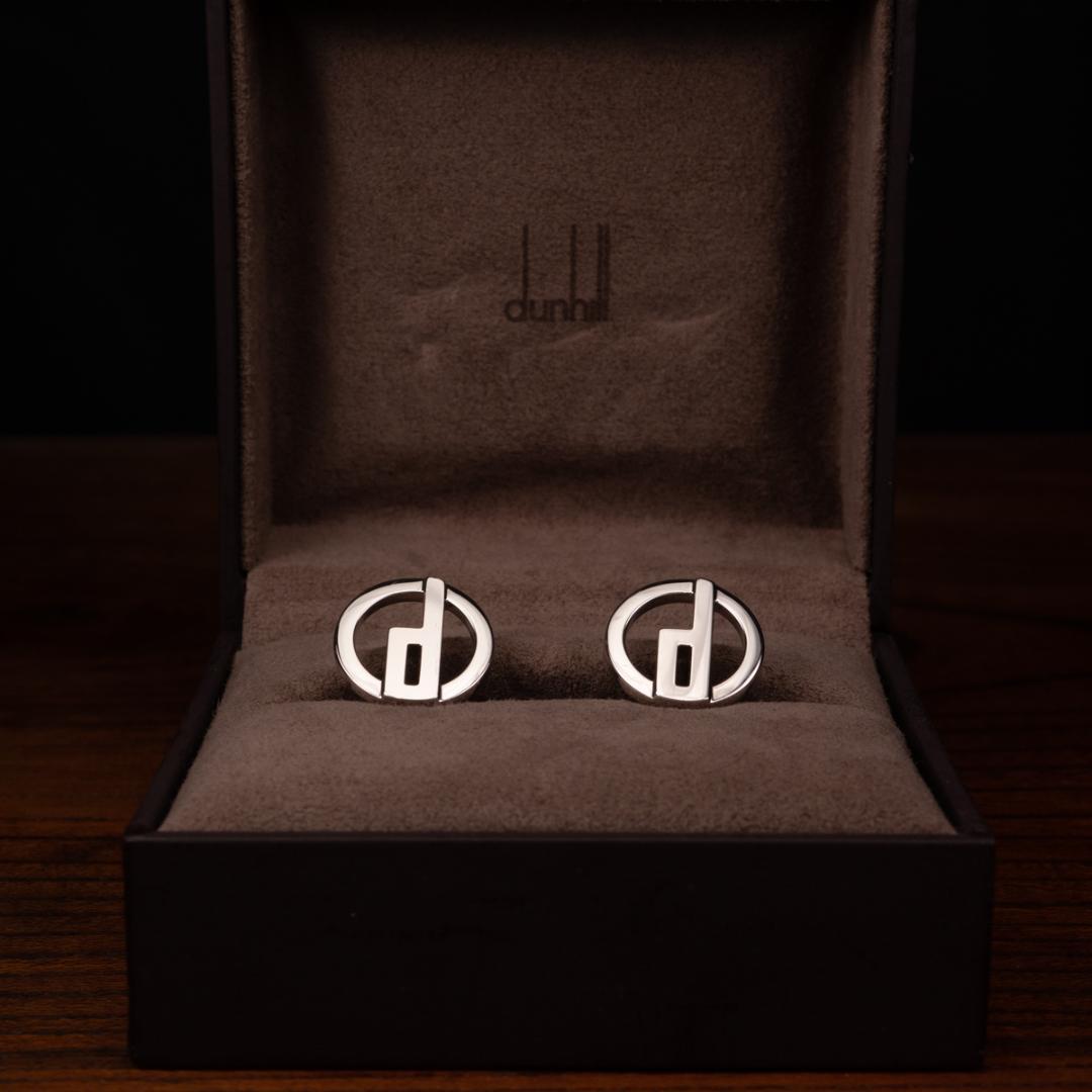 【英国王室御用達】★箱有 Dunhill シルバー925 カフリンクス ダンヒル