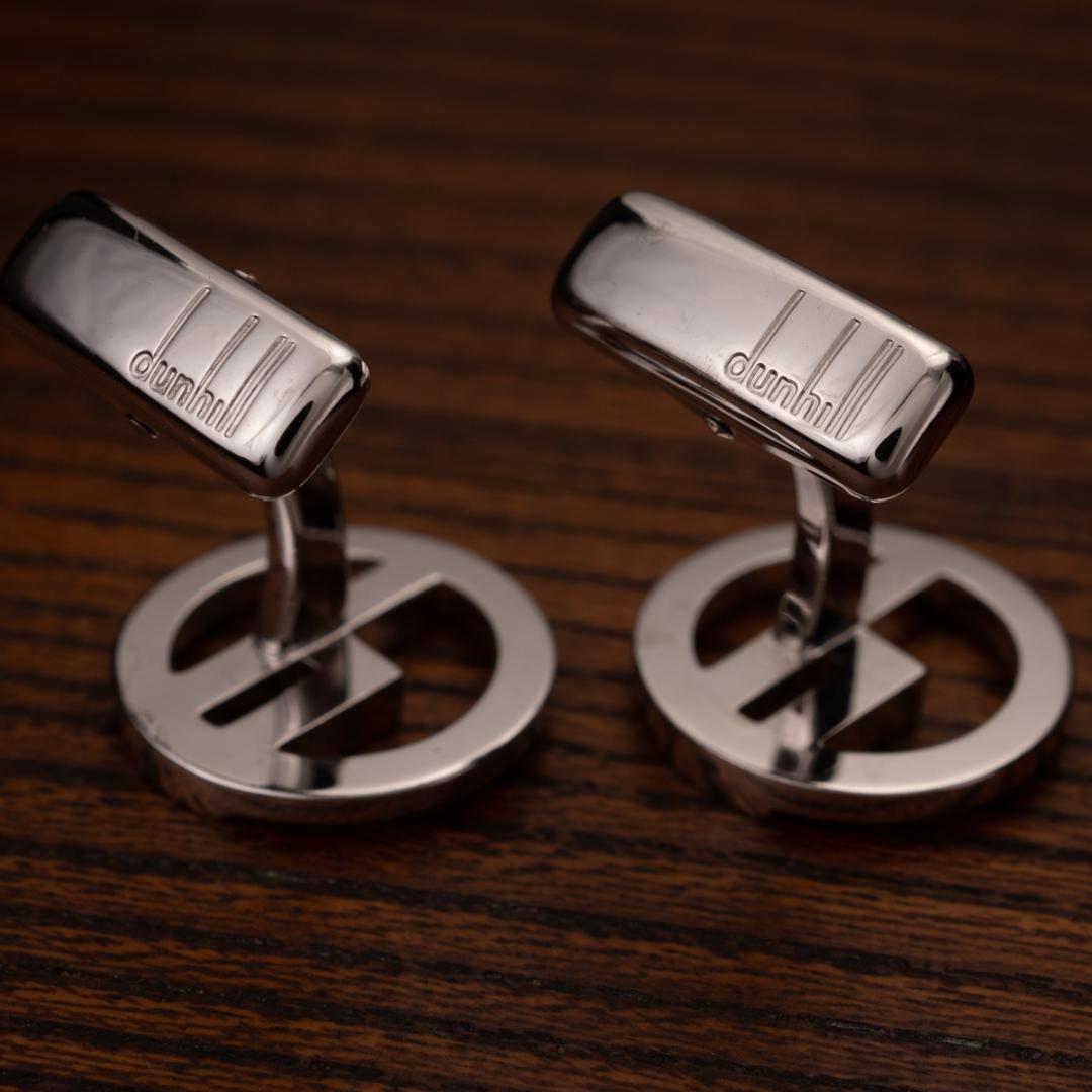 【英国王室御用達】★箱有 Dunhill シルバー925 カフリンクス ダンヒル
