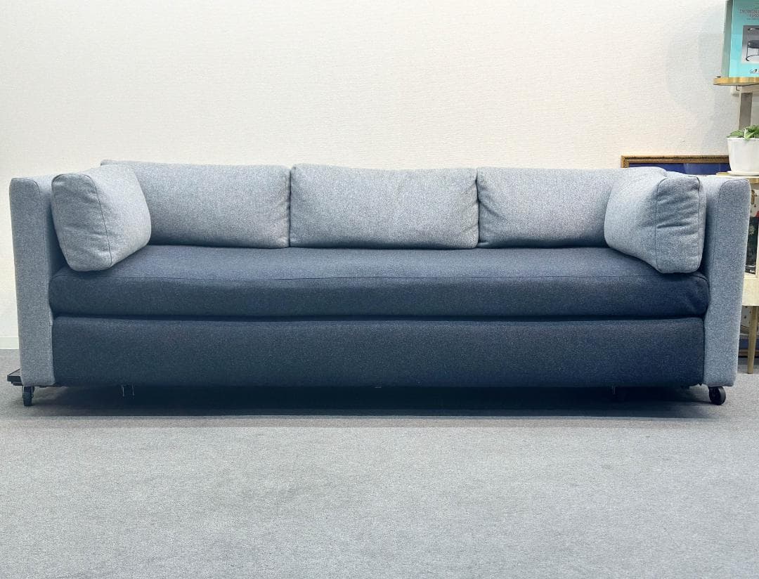 美品■HAY■HACKNEY　3Pソファ　幅250cm　グレー系　ファブリック