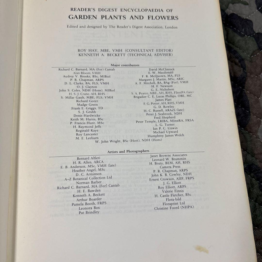 洋書 Reader'sDigestGardenPlantsEncyclopaedia