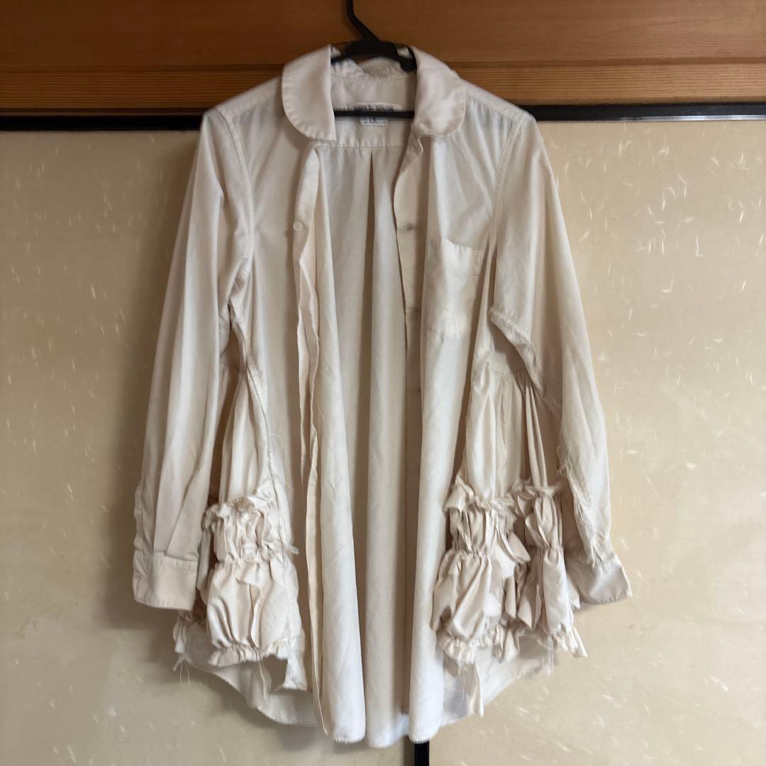 COMME des GARCONS フリル付き長袖シャツ S中古品
