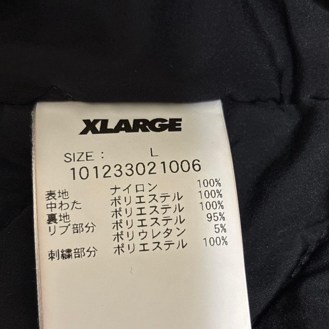 ⭐美品⭐エクストララージ ナイロン パファージャケット アーチロゴ L 黒