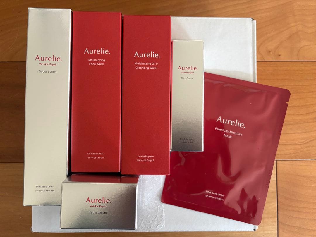 オレリー Aurelie プレミアムエイジング集中ケアコース5点+マスク1枚