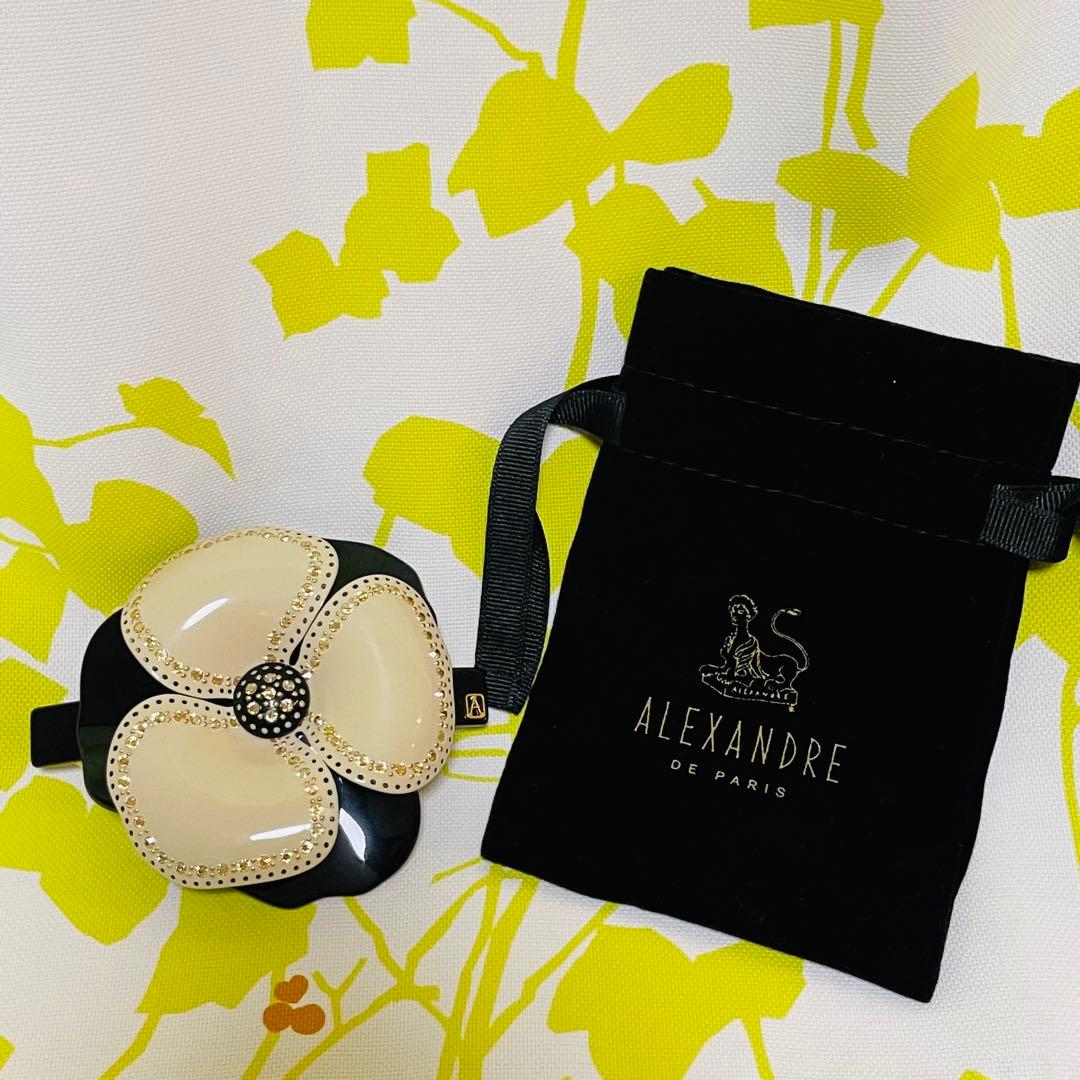 アレクサンドルドゥパリ　カメリア　ベージュ　バレッタ