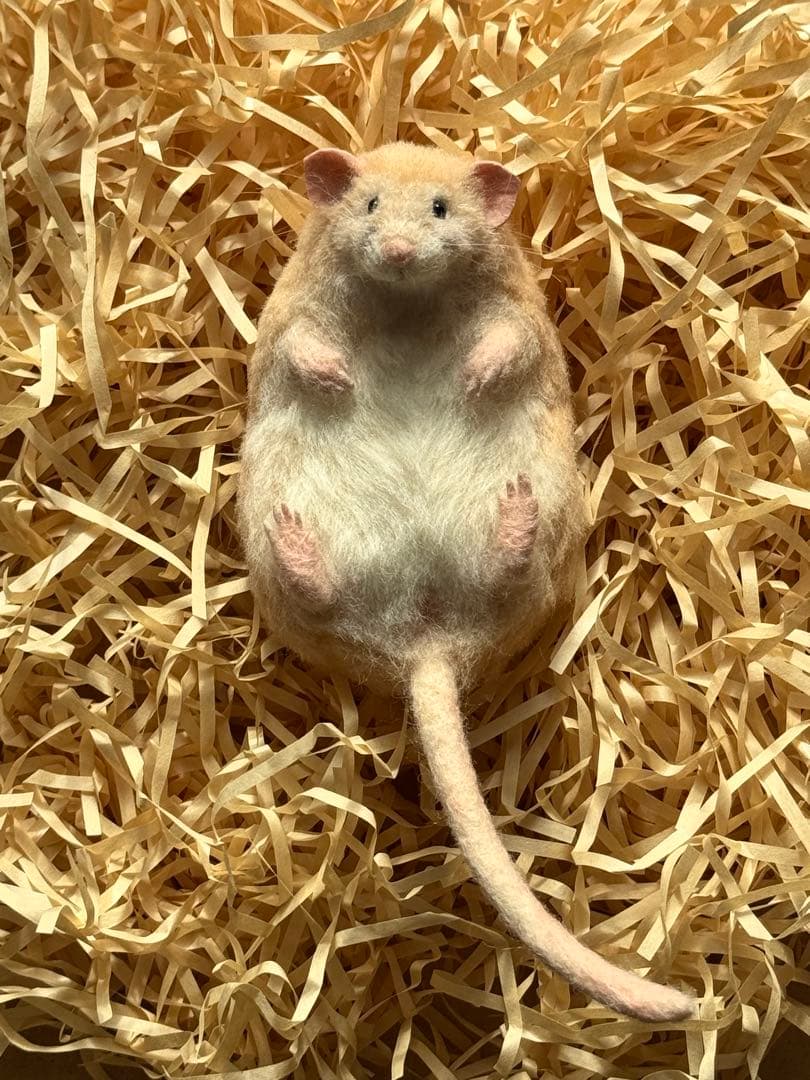 ファンシーラット　羊毛フェルト