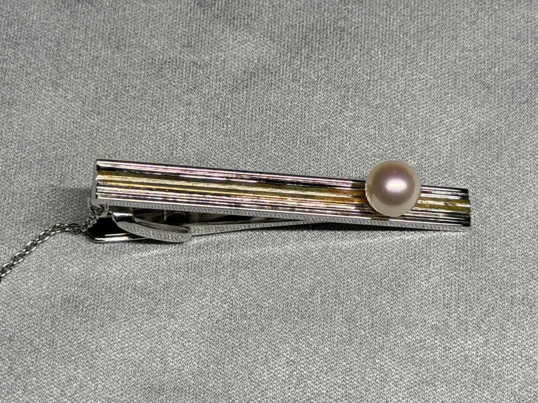 RyuichiSILVER / K18刻印ありパール ネクタイピン＆カフス