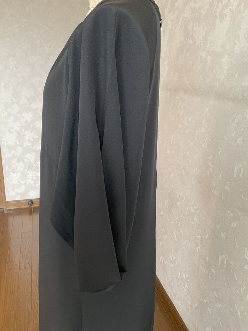 着物リメイクワンピース　　黒留袖からロングワンピース