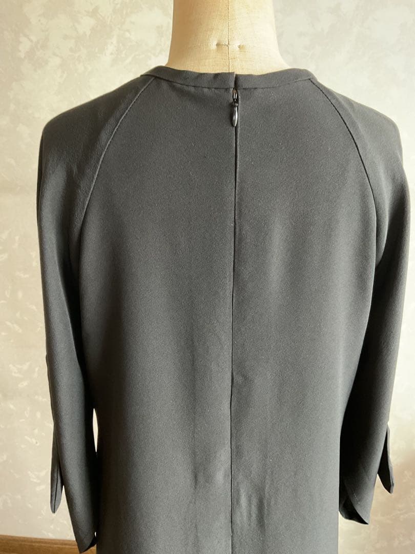 着物リメイクワンピース　　黒留袖からロングワンピース