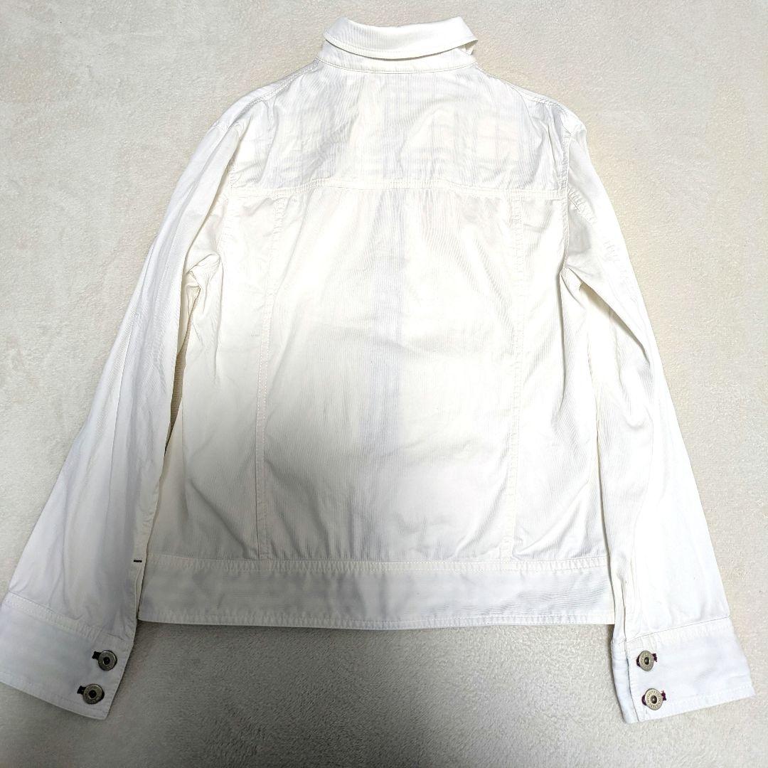 希少色 バーバリーブラックレーベル デニムジャケット ノバチェック ホワイト M