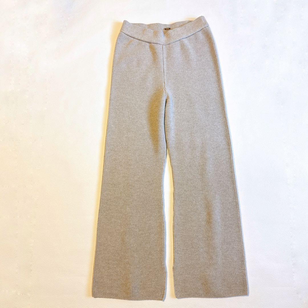 Deuxieme Classe23AW *OLBIA リブ パンツ　36