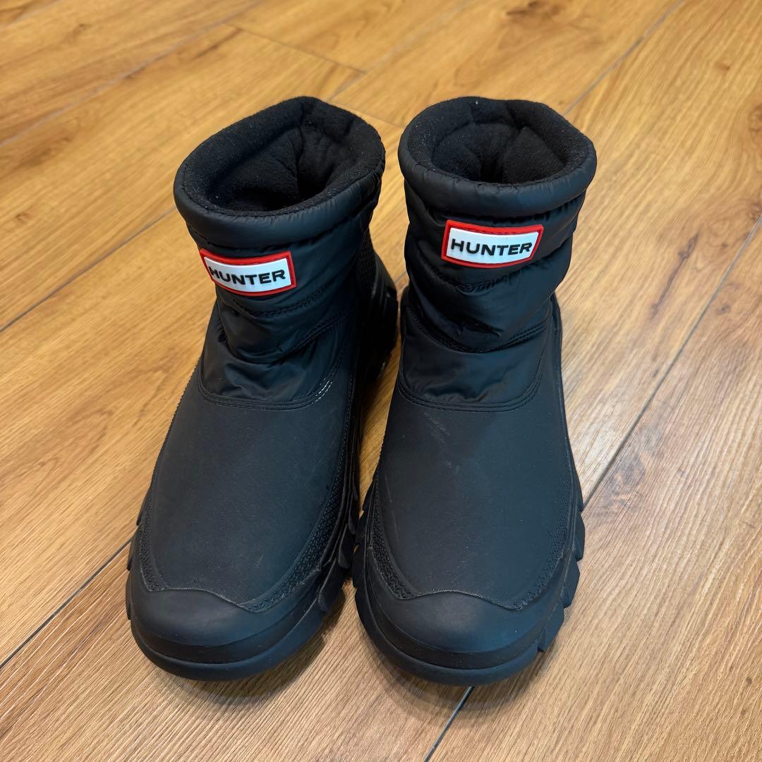 【HUNTER】ハンター ブラック スノーブーツレディース 24cm