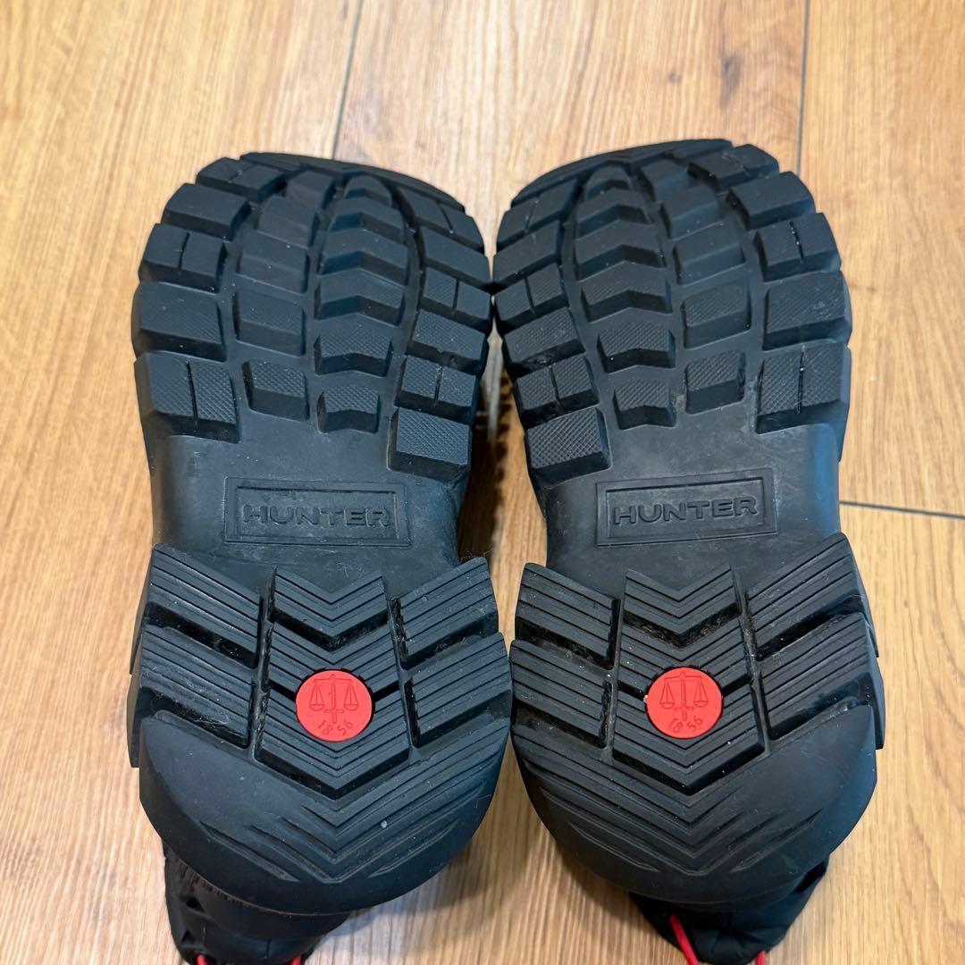 【HUNTER】ハンター ブラック スノーブーツレディース 24cm