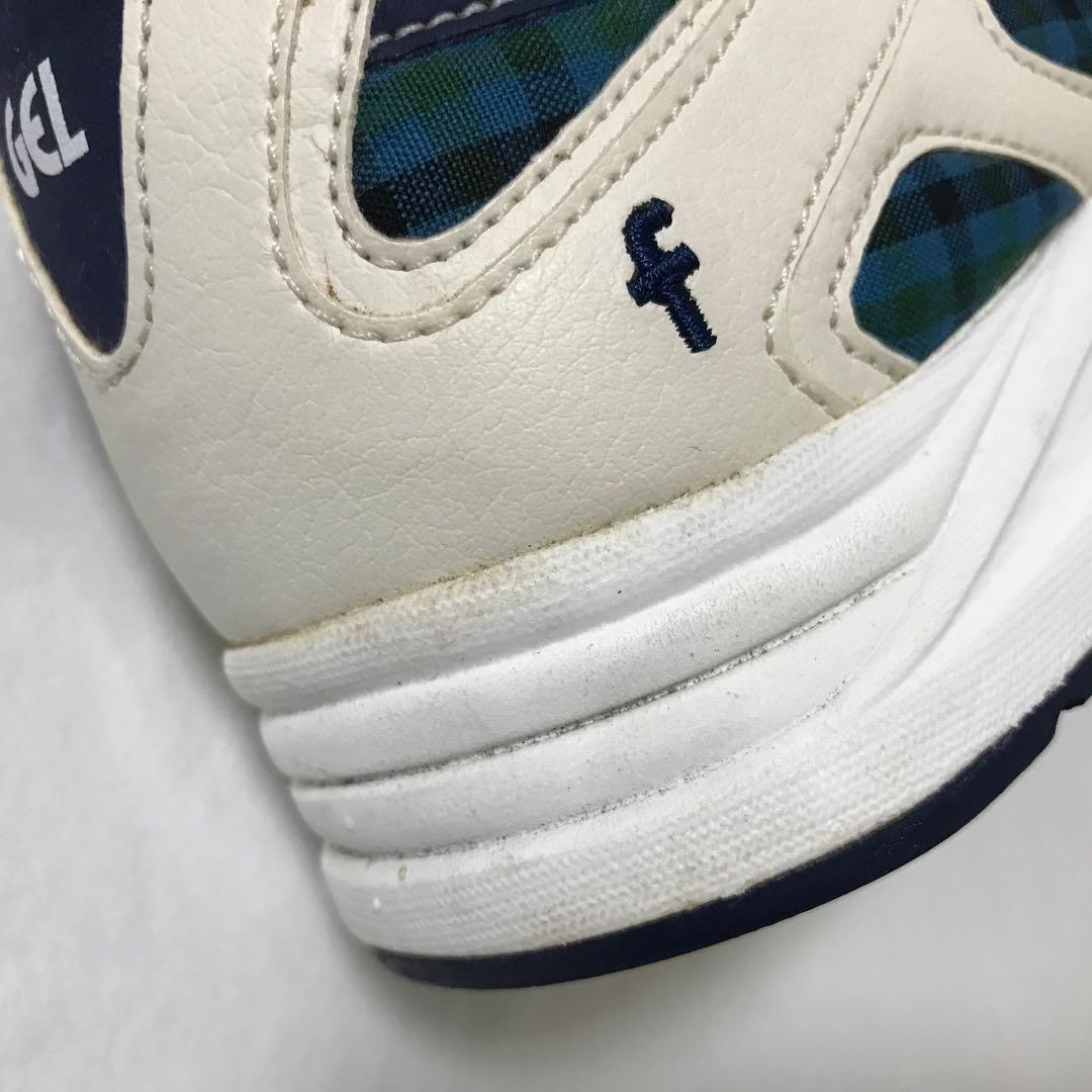 ファミリア×アシックス コラボ スニーカー ファミリアチェック 24センチ