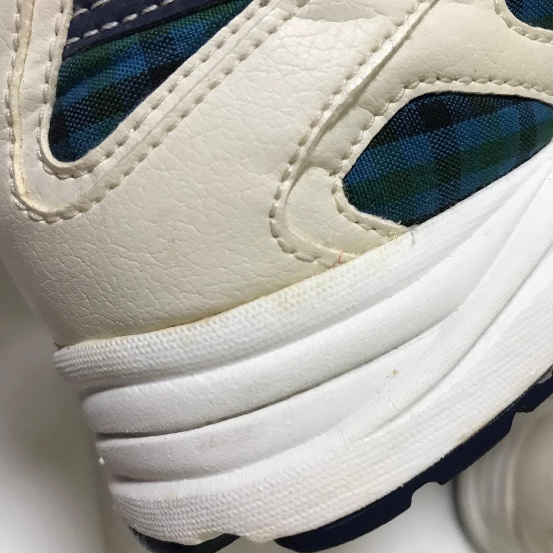 ファミリア×アシックス コラボ スニーカー ファミリアチェック 24センチ