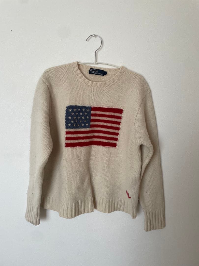 限定お値引！Polo by Ralph Lauren アメリカ国旗セーター XL