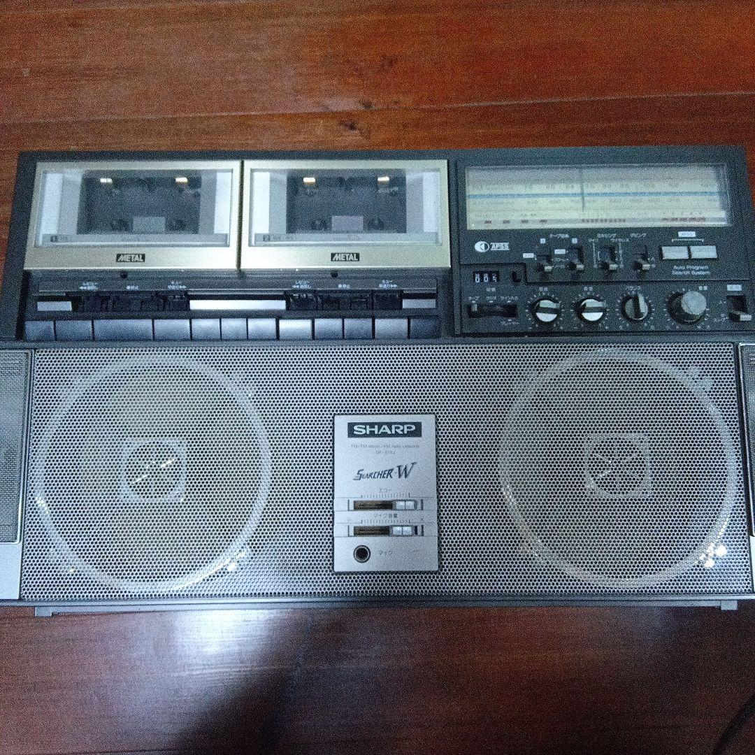 シャープGF-818J　 Wラジカセ ジャンク品