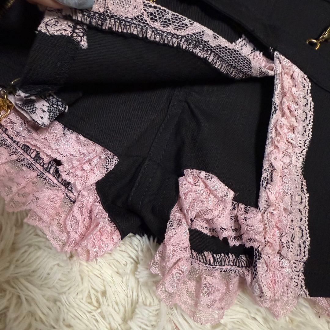 GOLDS∞infinity 希少 レア ピンクレース ミニスカパン