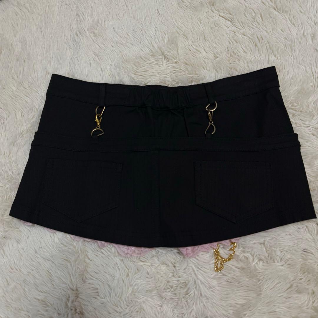 GOLDS∞infinity 希少 レア ピンクレース ミニスカパン