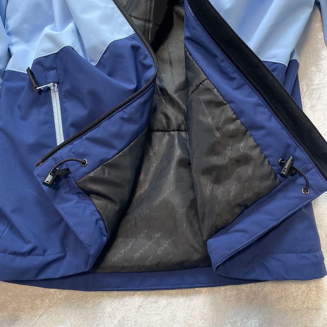 ま*と様 オンヨネ　スキーウェア　水色　ネイビー　パンツ　ジャケット　セット　上