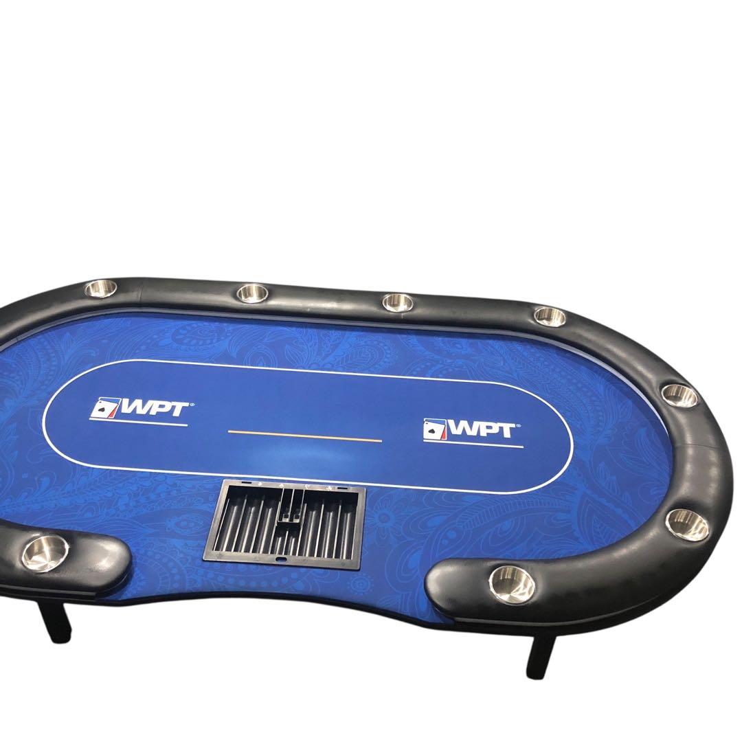 ポーカーテーブル 折りたたみテーブル 折りたたみ脚 競技用テーブル LEDライト