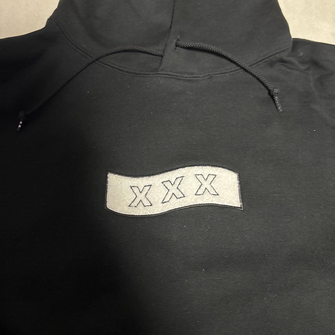 GOD SELECTION XXX ボックスロゴパーカー XLサイズ