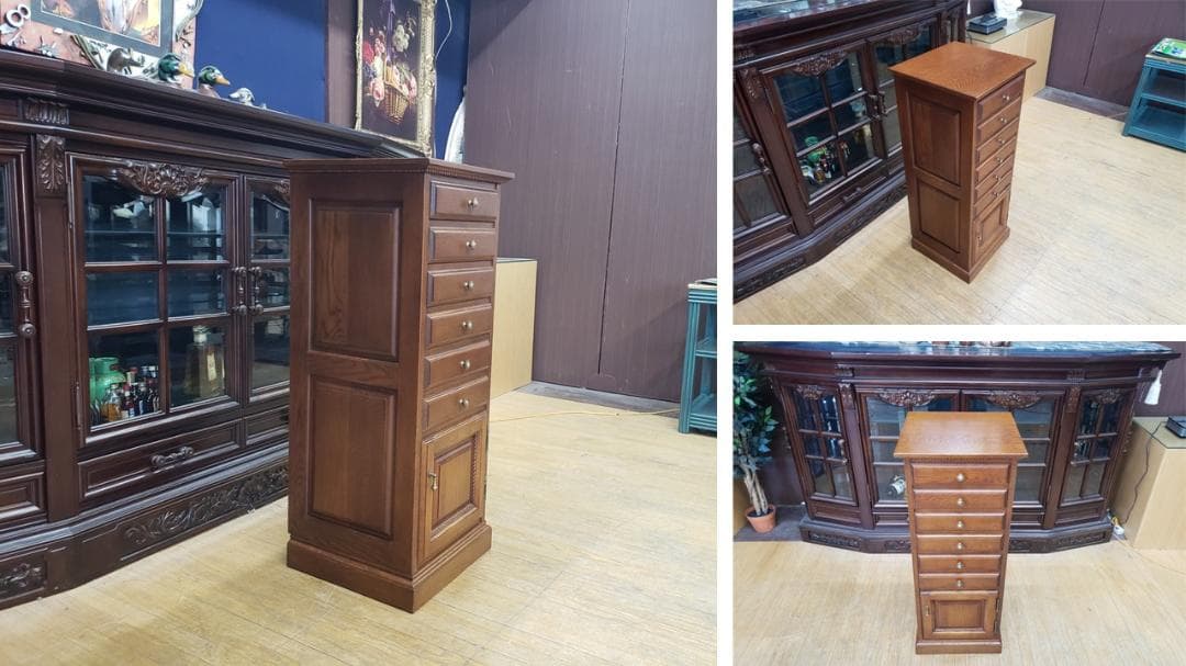 F31　美品　葉山クラシック スリムチェスト ジュエリーチェスト