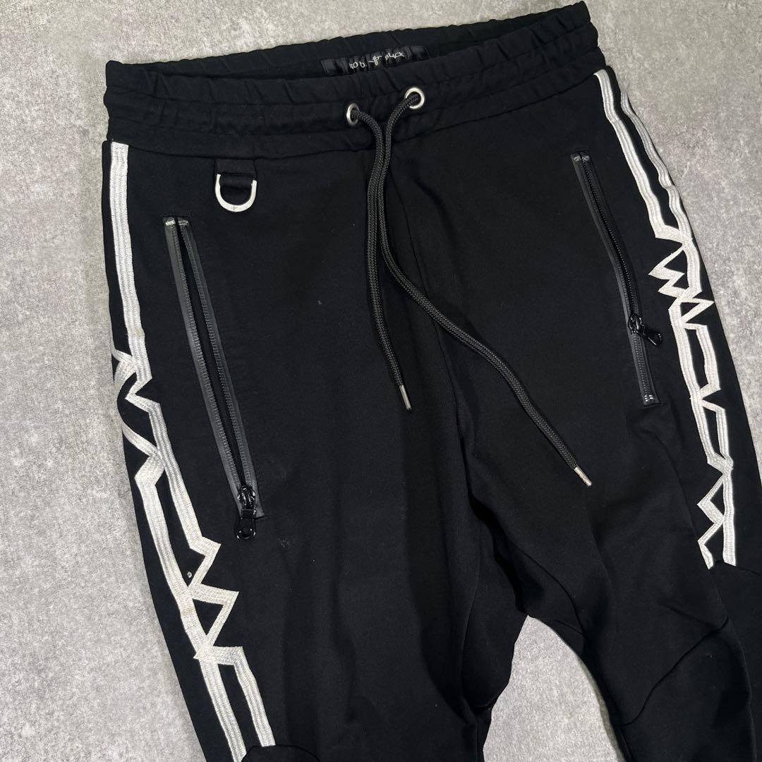 NO ID. サルエルパンツ　ジャージ【１】サイドライン　モード