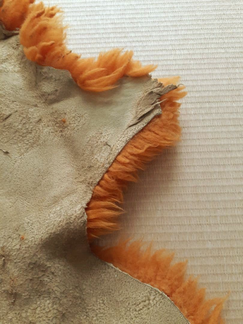 BOWRON オレンジ ムートンラグ 【ニュージーランド産】