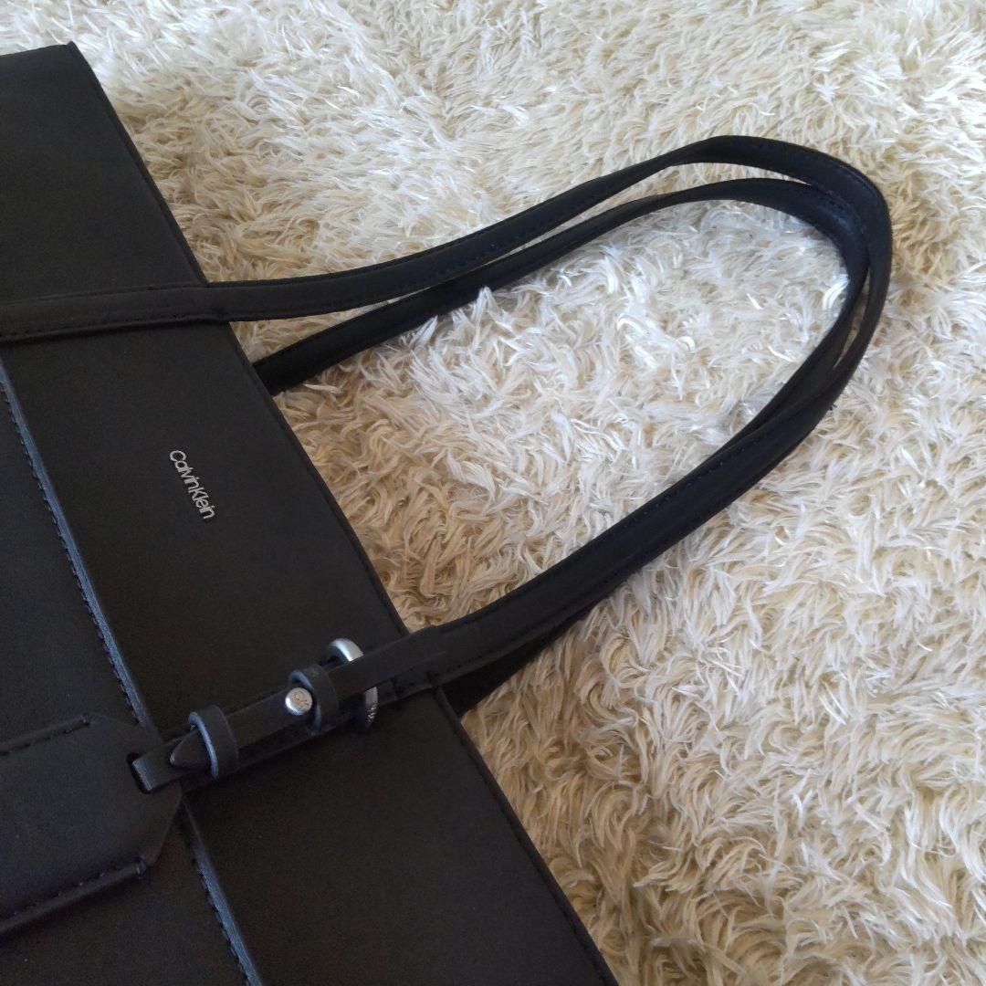 極美品✨シーケーカルバンクライン　ビジネストートバッグ　ブラック　A4収納