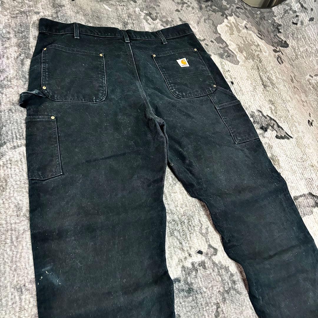 極太 ビックシルエット ゆるだぼ 38×32 YKKジップ 金ボタン 良フェード