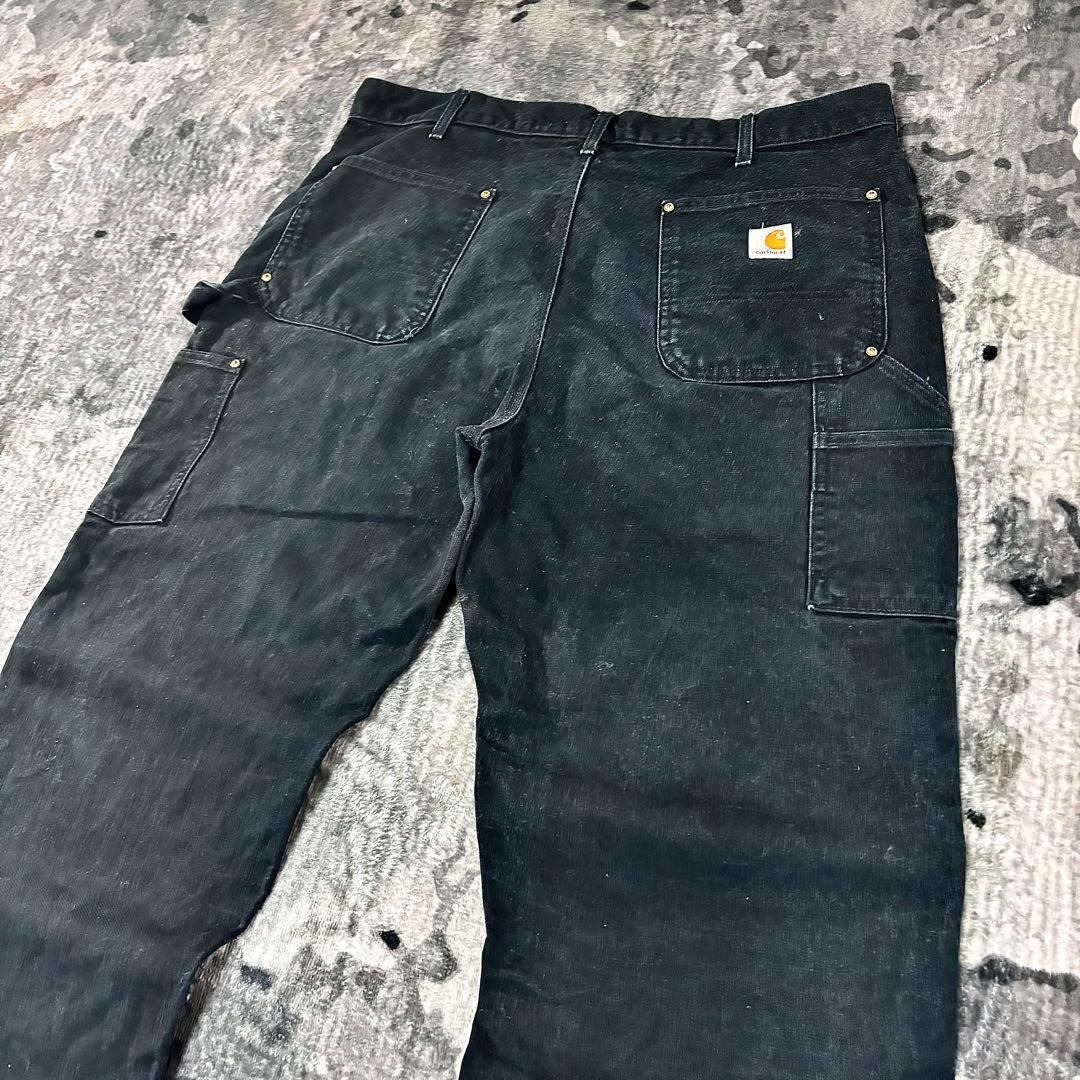 極太 ビックシルエット ゆるだぼ 38×32 YKKジップ 金ボタン 良フェード