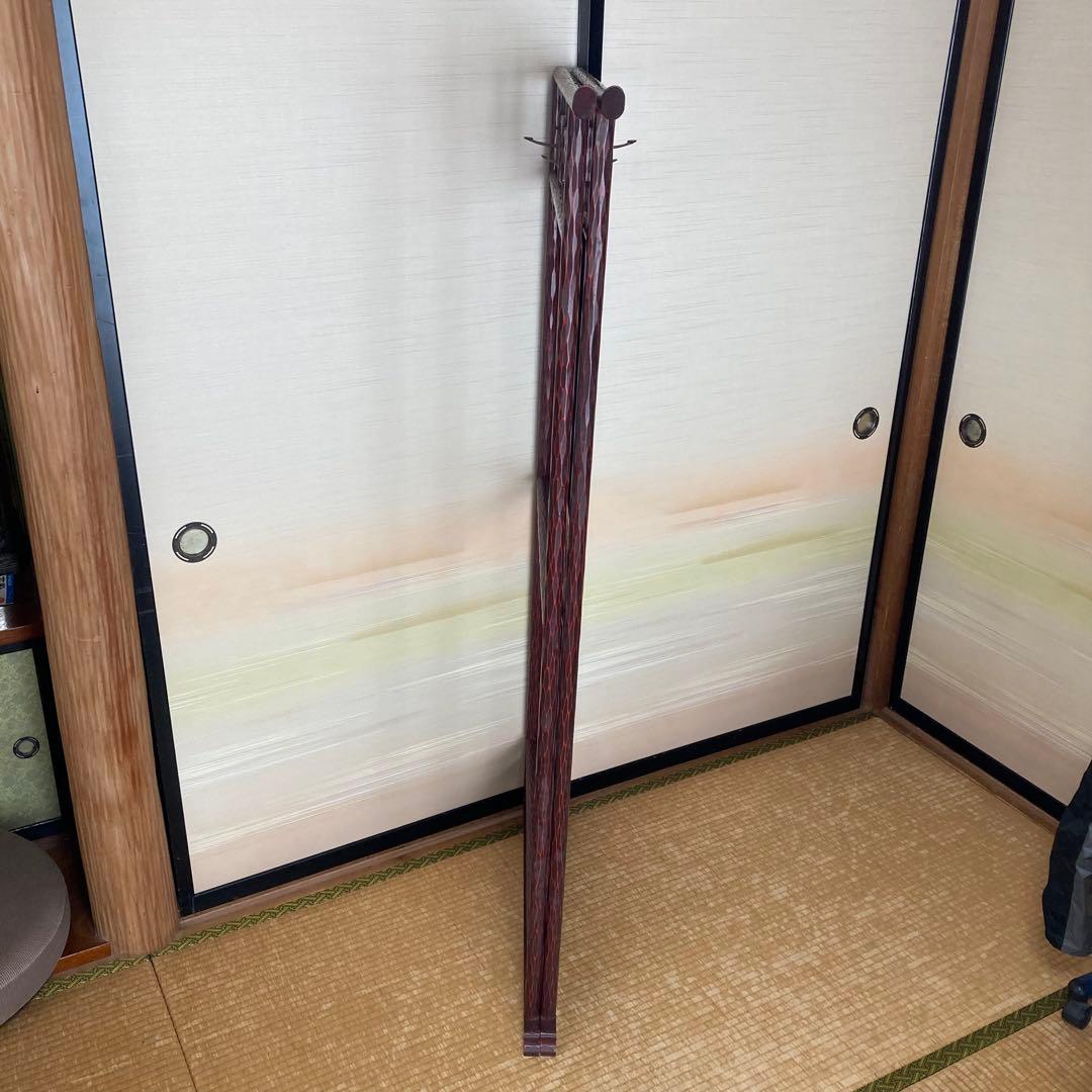 鎌倉彫 衣桁 衣紋掛け 着物掛け・洋服掛け レトロ家具 和風インテリア