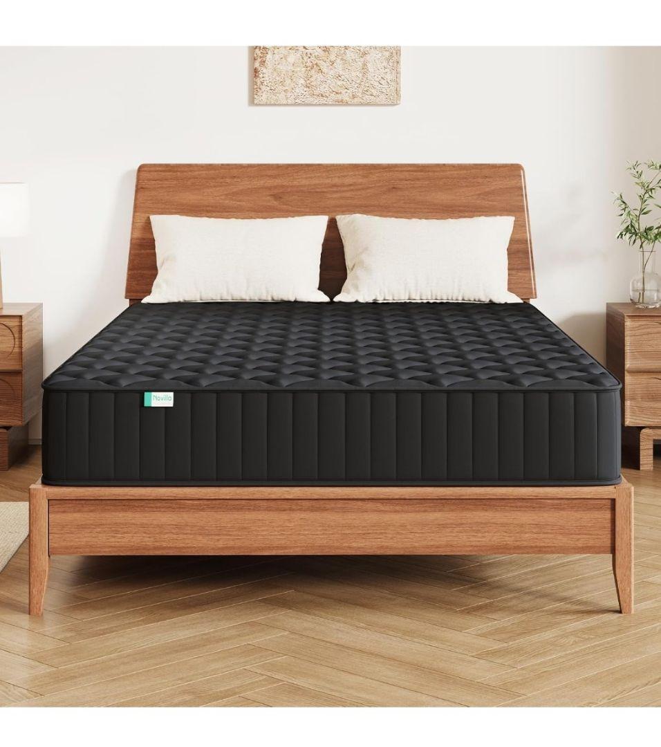 Novilla マットレス ダブル 硬め 極厚20cm高反発ウレタン硬さ180N