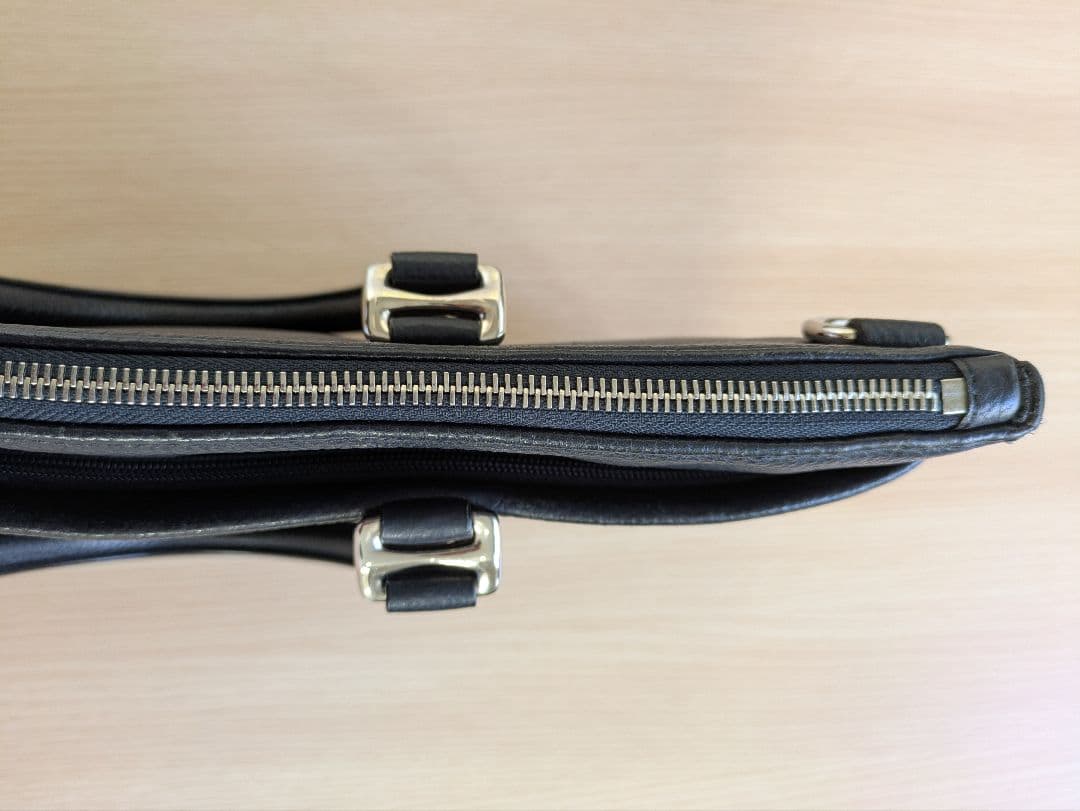 BALLY バリー　ビジネスバッグ 黒 レザー【Used品】