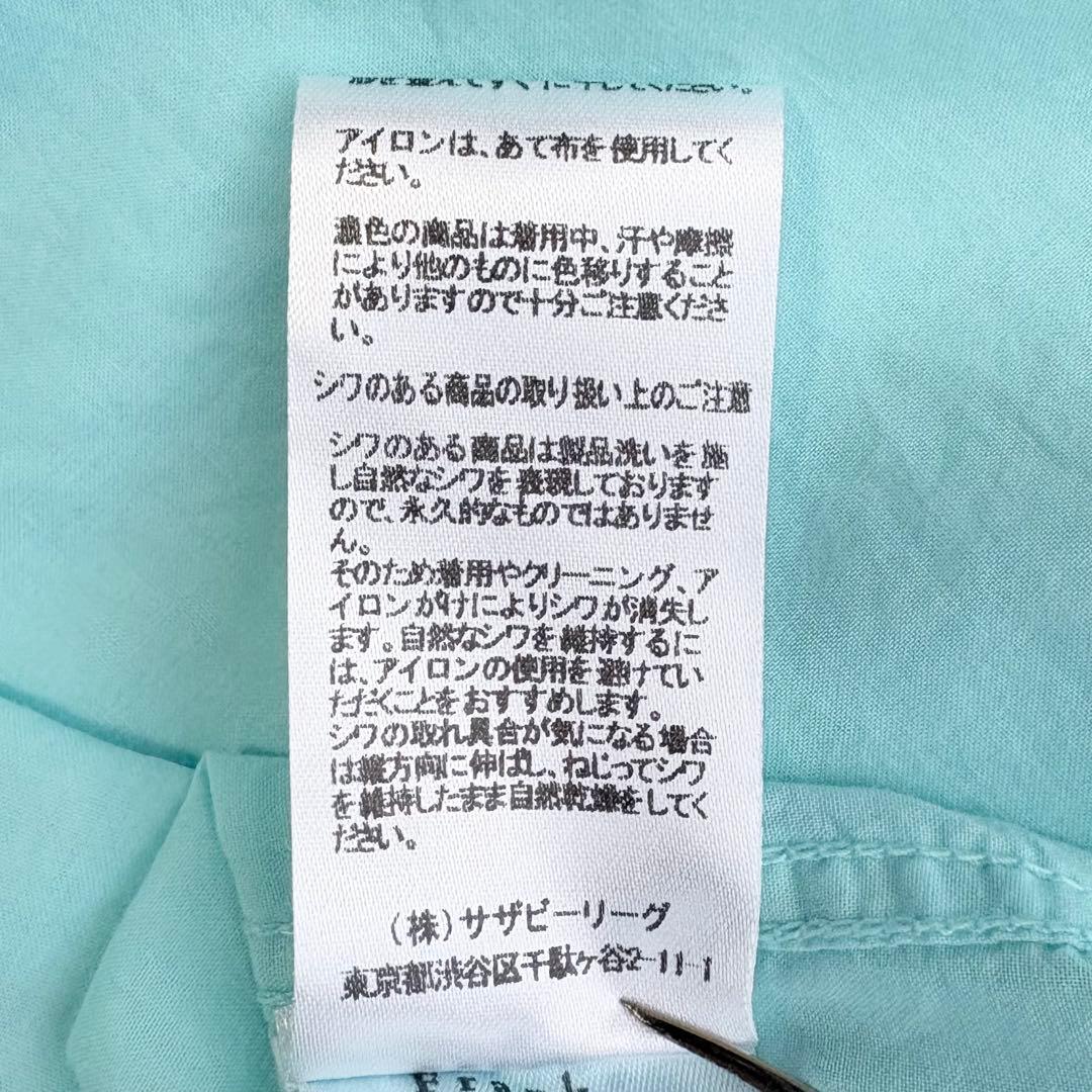 美品✨フランクアンドアイリーン EILEEN スキッパーシャツ コットン ブルー