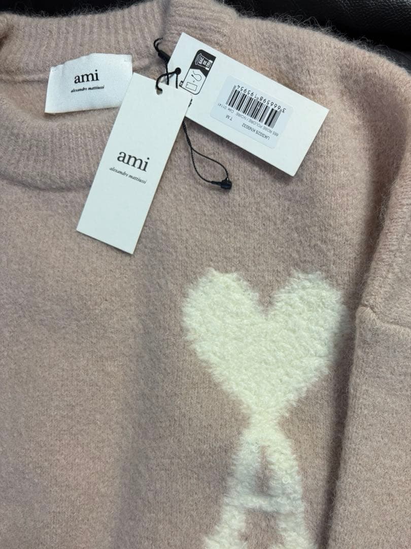 アミパリス　AMI PARIS ニット　セーター　タグ付き未使用　ピンクベージュ