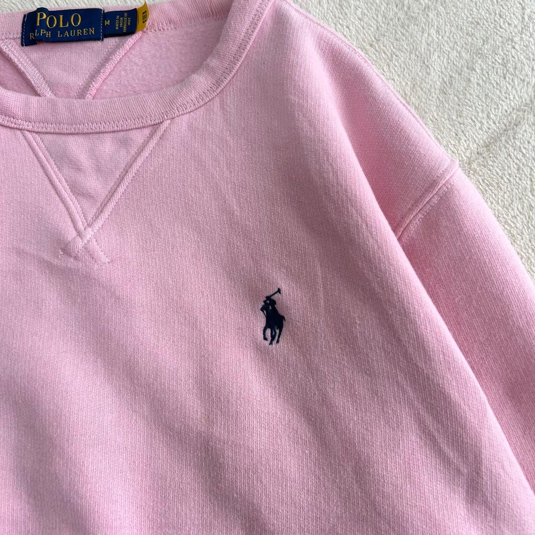 POLO RALPH LAUREN スウェット トレーナー　裏起毛　刺繍　M
